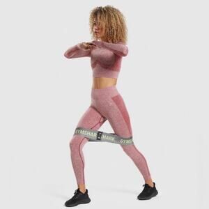 Gymshark | Burgundy Marl Flex High Waisted Leggings